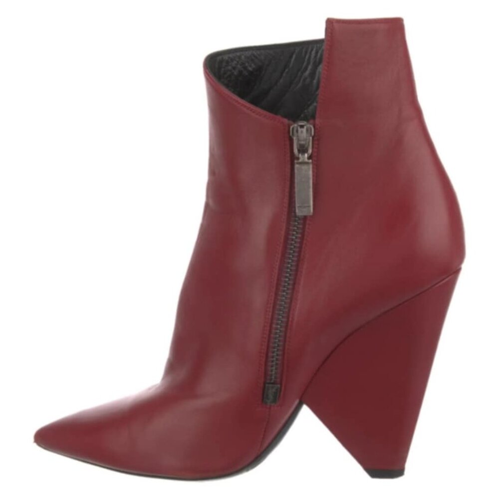 Saint Laurent Leather Bootie Women's Size: 10 | IT 40 - Picture 1 of 5